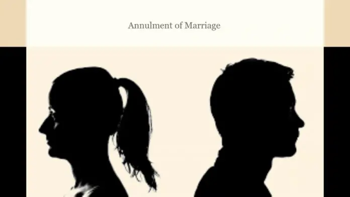 Annulment of Marriage Annulment of Marriage