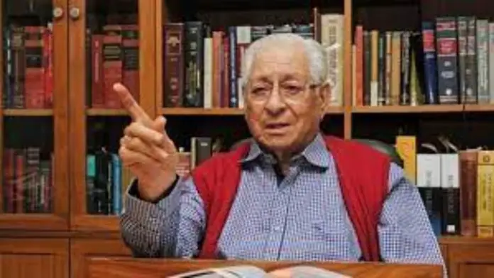 Senior Advocate and Former Attorney General Of India Soli Sorabjee Passed away Senior Advocate and Former Attorney General Of India Soli Sorabjee Passed away