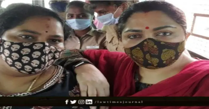 BJP Leader Khushbu Sundar arrested over a clash BJP Leader Khushbu Sundar arrested over a clash