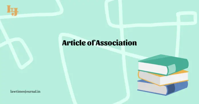 Article of Association Article of Association