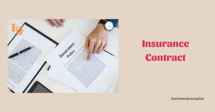 Insurance Contract Insurance Contract