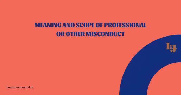 professional misconduct professional misconduct