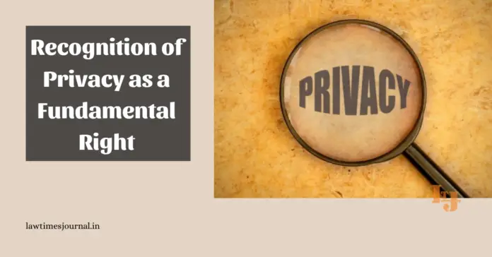 Right to privacy Right to privacy