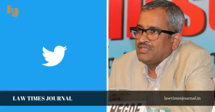 Senior Advocate Sanjay Hegde issues notice to Twitter over his suspesion of account Senior Advocate Sanjay Hegde issues notice to Twitter over his suspesion of account